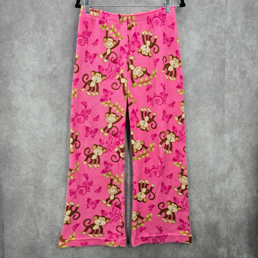 Seven Apparel Pink Fleece Money Butterfly Trouser Sleep Pajama Pants M Medium