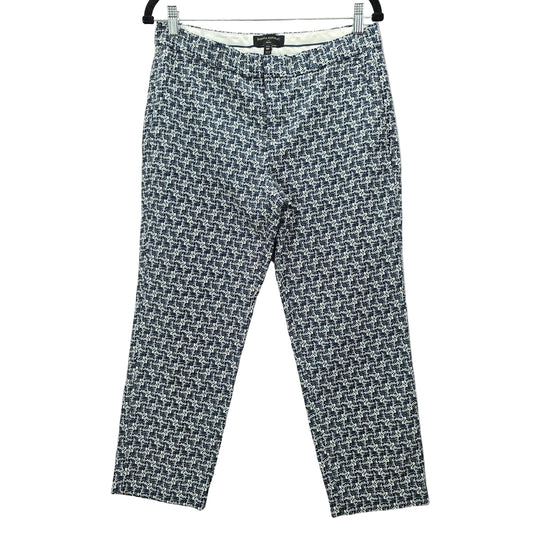 Banana Republic Navy Blue Avery Link Pattern Dress Executive Office Pants 8P