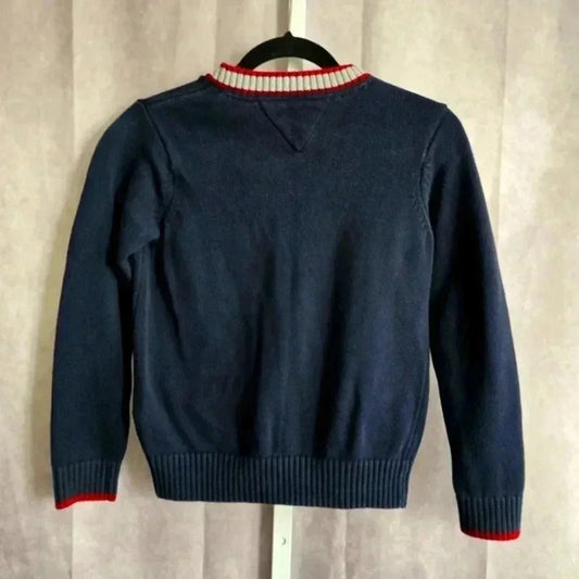 Tommy Hilfiger Blue Button Long Sleeve Sweater Cardigan Medium 8-10