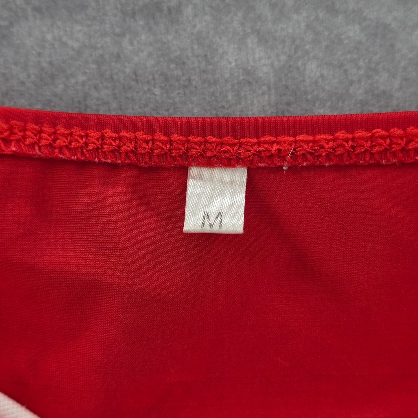 Shein Red Crisscross Strings Bikini Bottoms Swimwear Medium