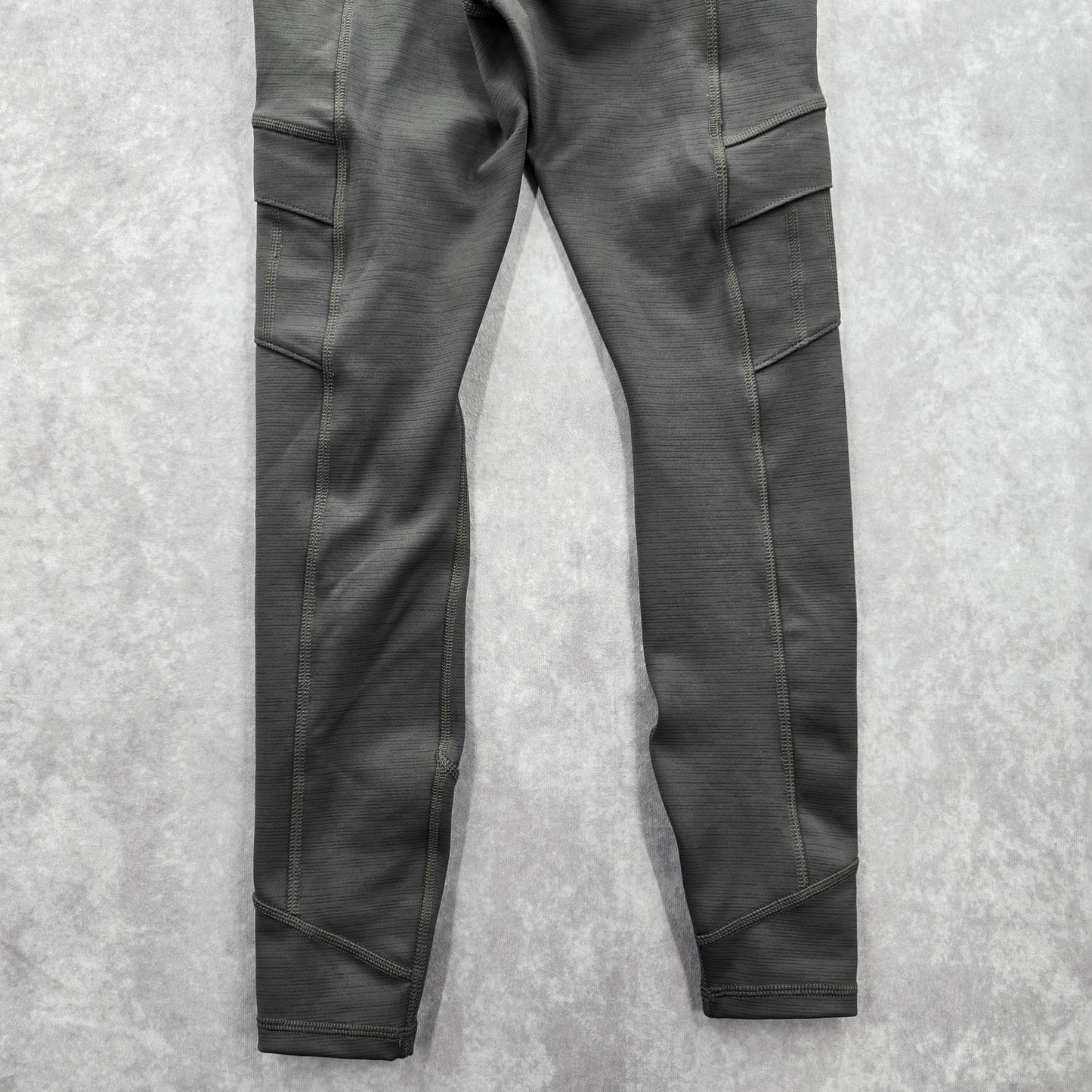 All In Motion Gray High Rise Cargo Activewear Quick Dry Legging Extra Small XS