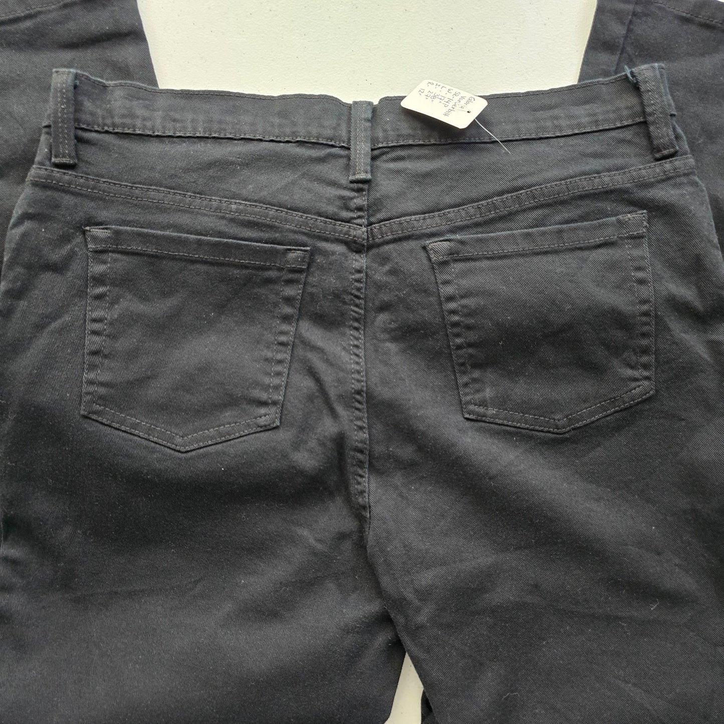 Gloria Vanderbilt Black Amanda Straight Denim Jeans Bottoms Pants Plus 14 Petite