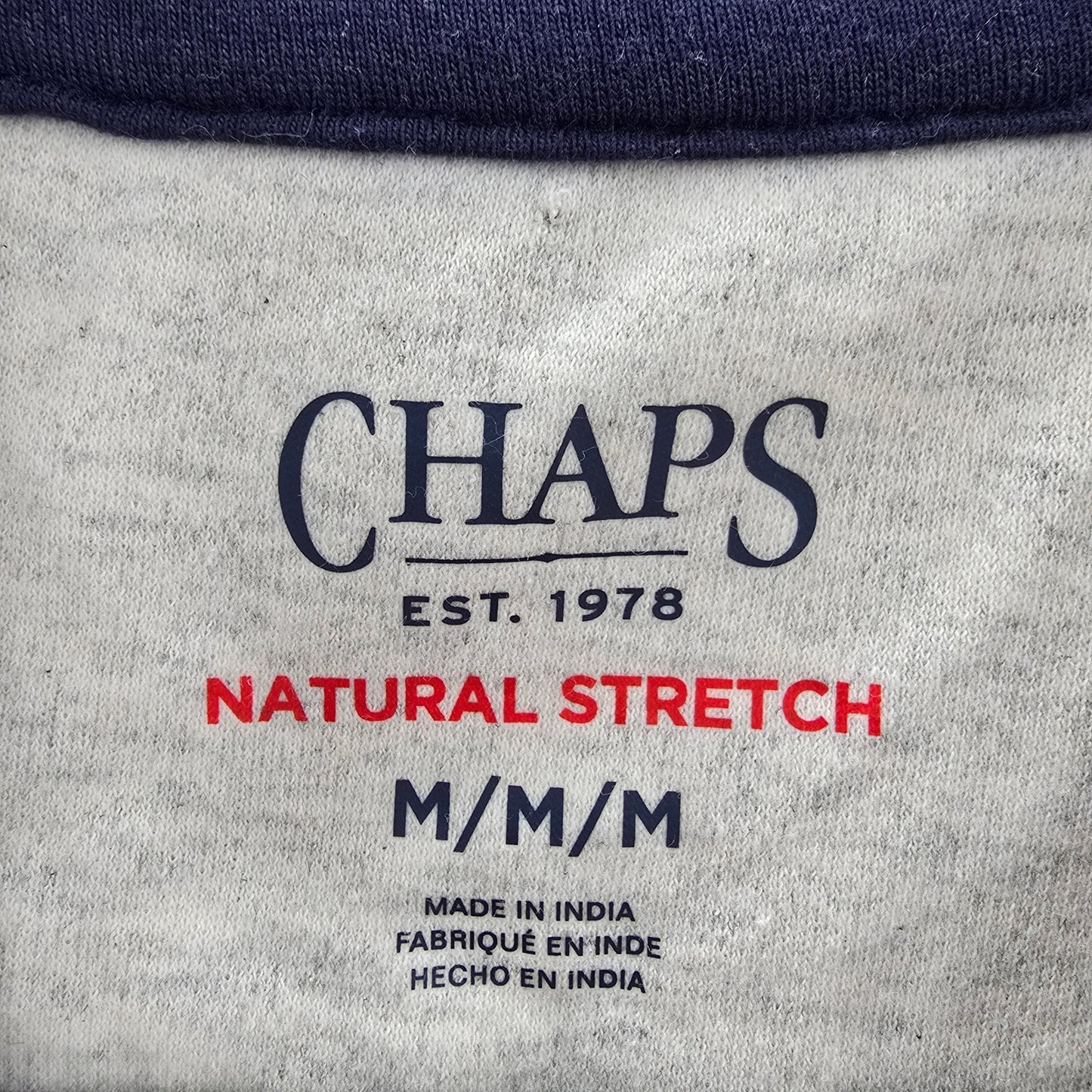 Chaps White Cream Short Sleeve Polo Top Shirt Stretch Shirt Mens Medium