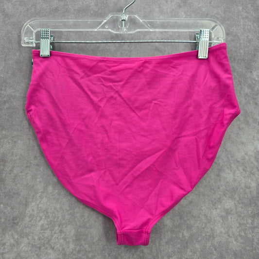 Matilda Jane Pink Stripe Cheeky High Bikini Bottom Swimwear Medium