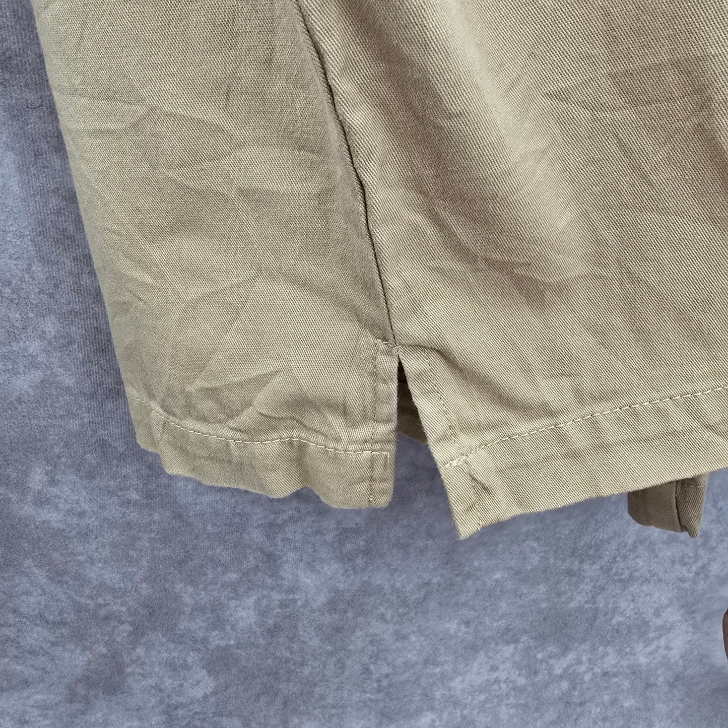 White Stag Tan Bermuda Flat Front Cotton Bottoms Pants Shorts Plus 18