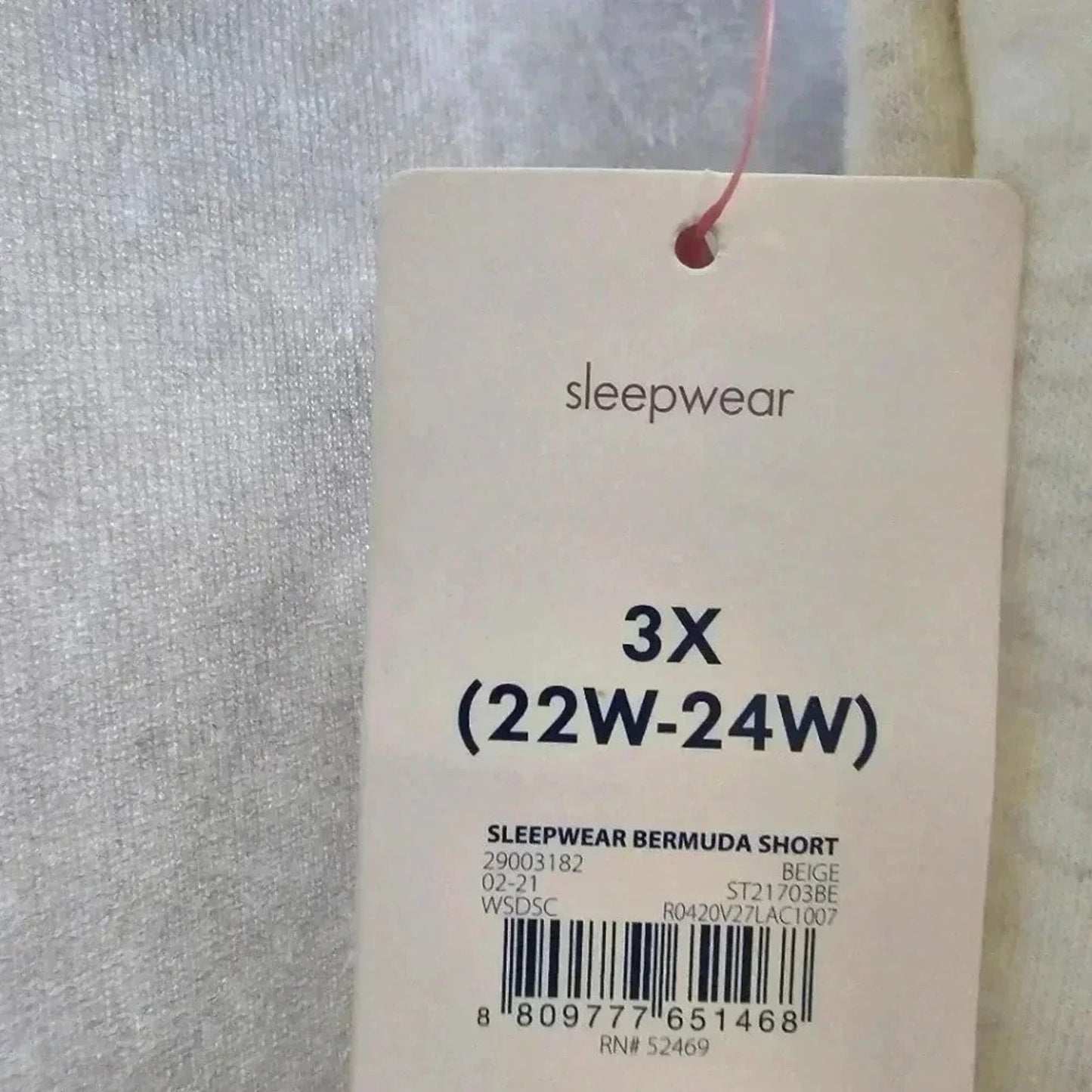 Secret Treasures Cream White Shorts Pullon Drawstring Pants NWT Plus 3XL 22W-24W