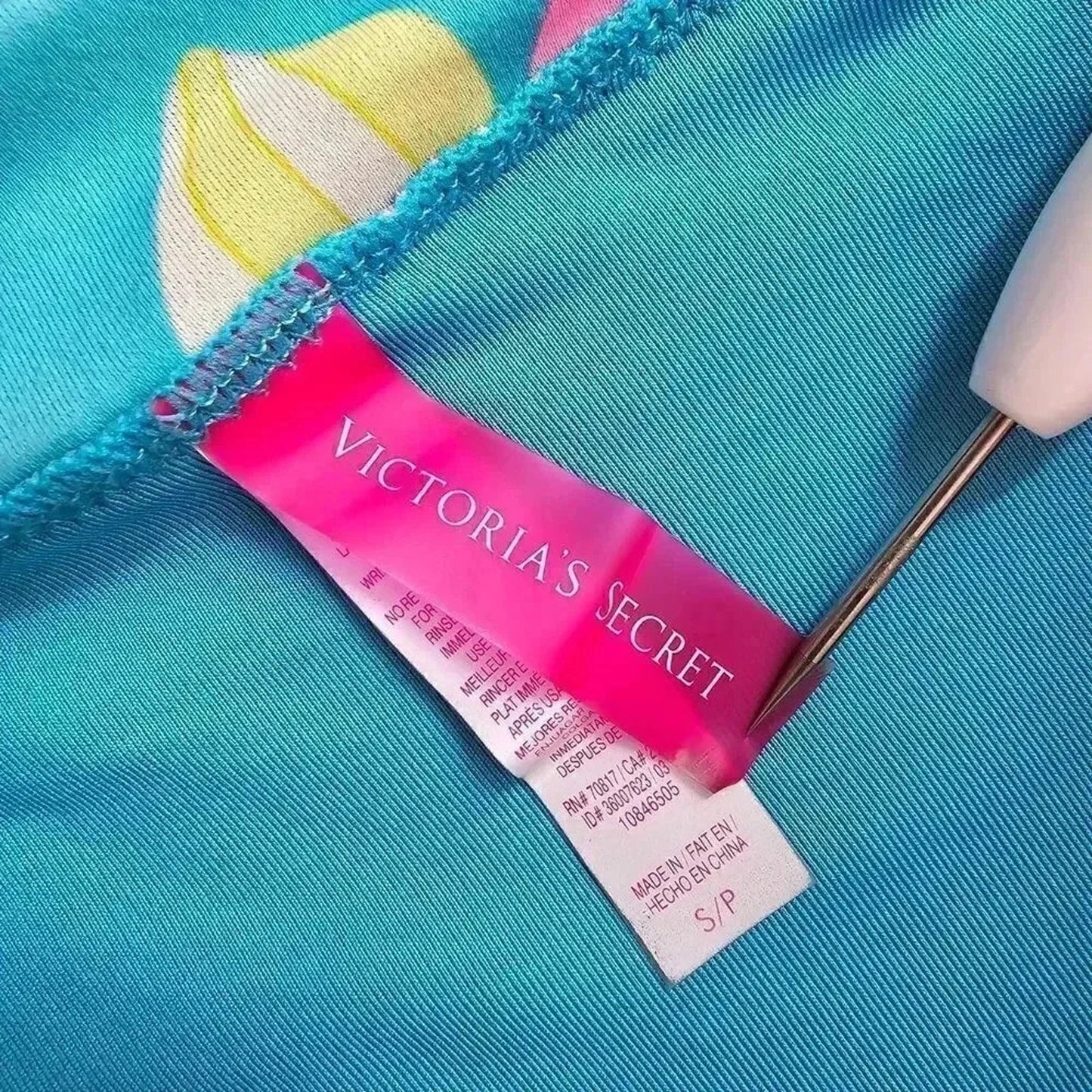 Victoria Secret Side Tie Bikini Bottoms Blue Swimwear Swimsuit Small