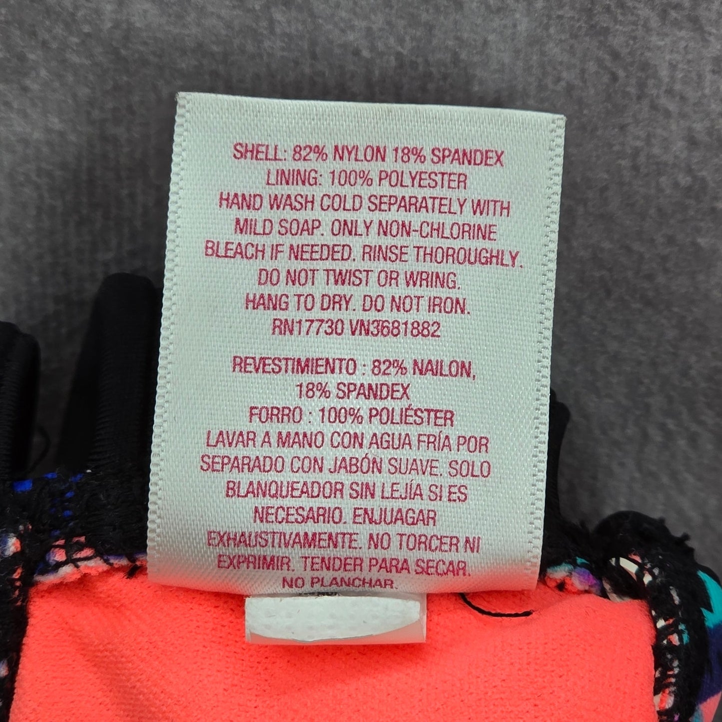 Xhilaration Black Geometric Boho Y2K Padded Adjustable Strap Bikini Top Small