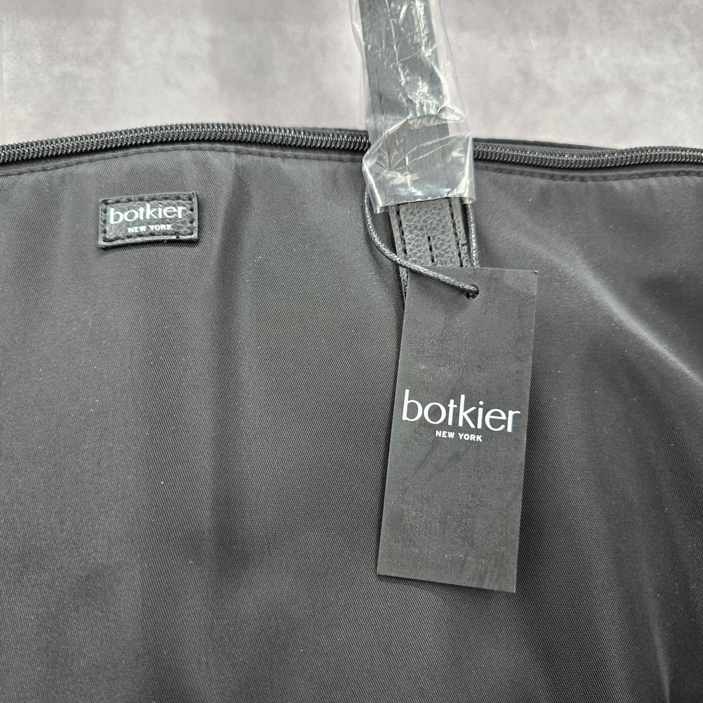 Botkier Bond Nylon Black Zipper Tassel Large Tote Purse Shoulder Bag