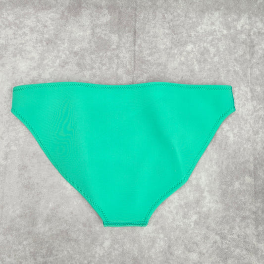 Green Black Medium Cheeky Rash Guard Bikini Bottom Swimwear
