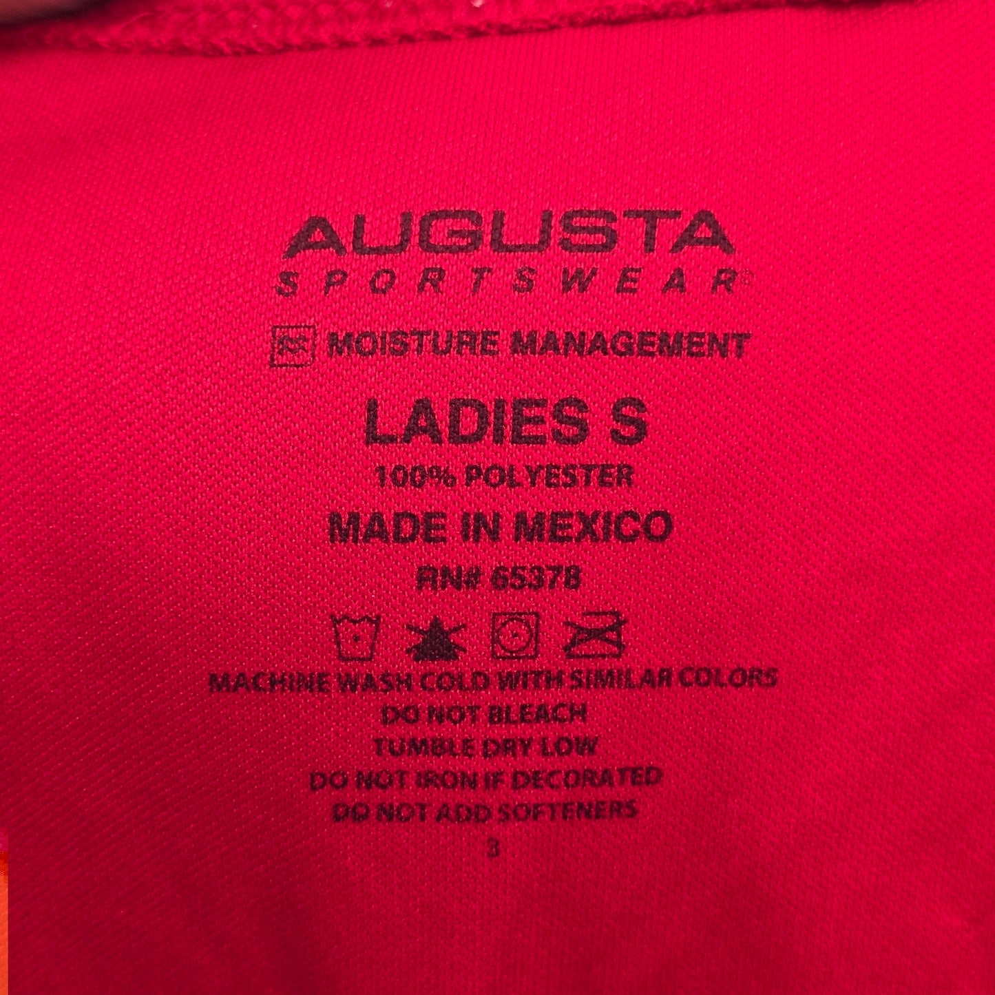 Augusta Red Performance Clark Creek Basketball Activewear Sports Small