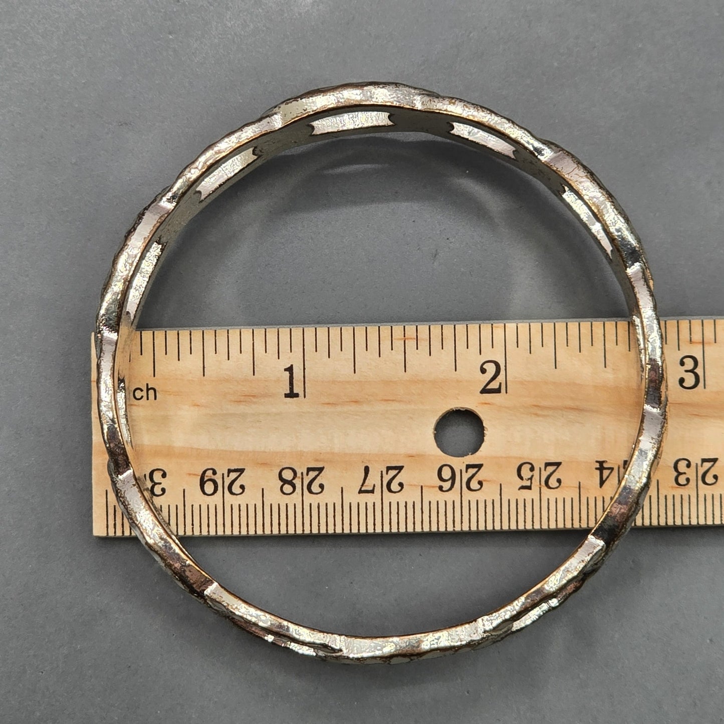 Zara Silver Chain Circle Link Metal Bracelet Fashion Costume Jewelry NWOT JB4-10