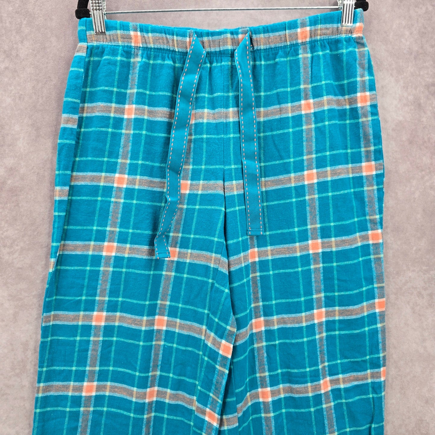 Magellan Outdoors Blue Plaid Sleep Fleece Pajama Bottoms Trousers Pants M Medium