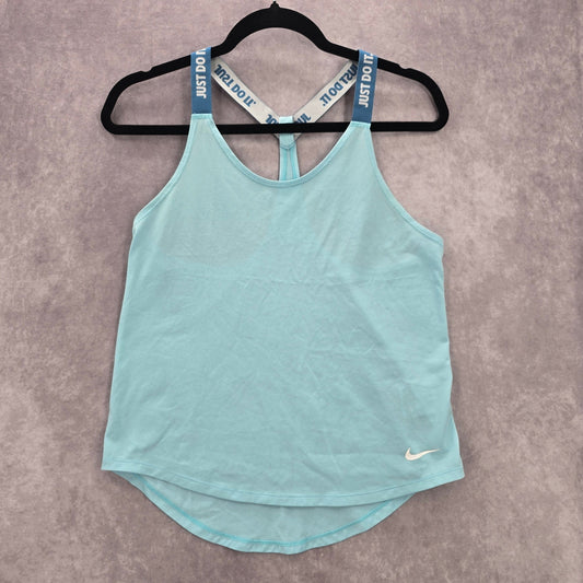 Nike Dri Fit Blue Racerback Athletic Active Sports Tank Top Small