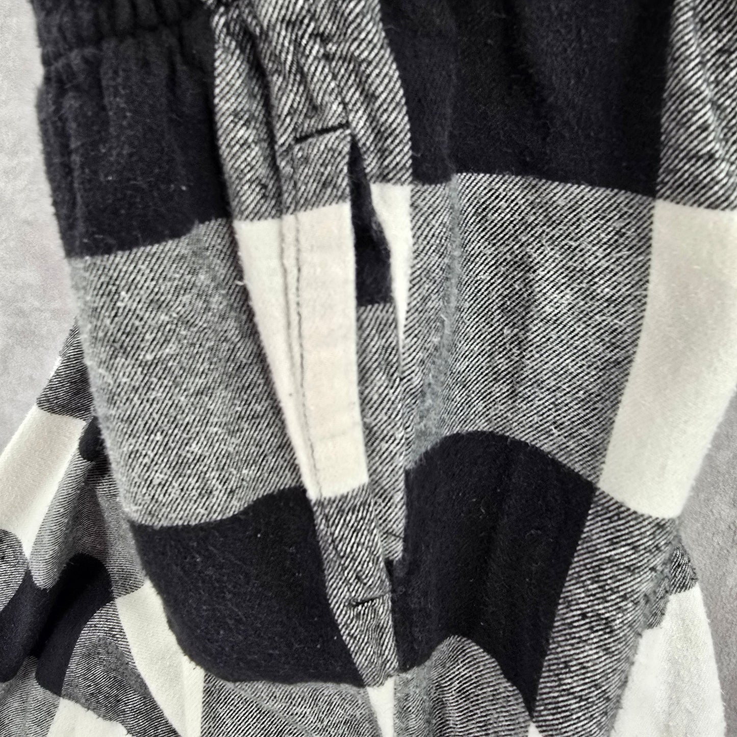 Old Navy Black White Gingham Maternity Lounge Pajama Bottoms Pants Small