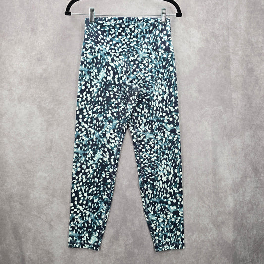 Old Navy Gray Blue Spotted Activewear Leggings Pants Bottoms Medium