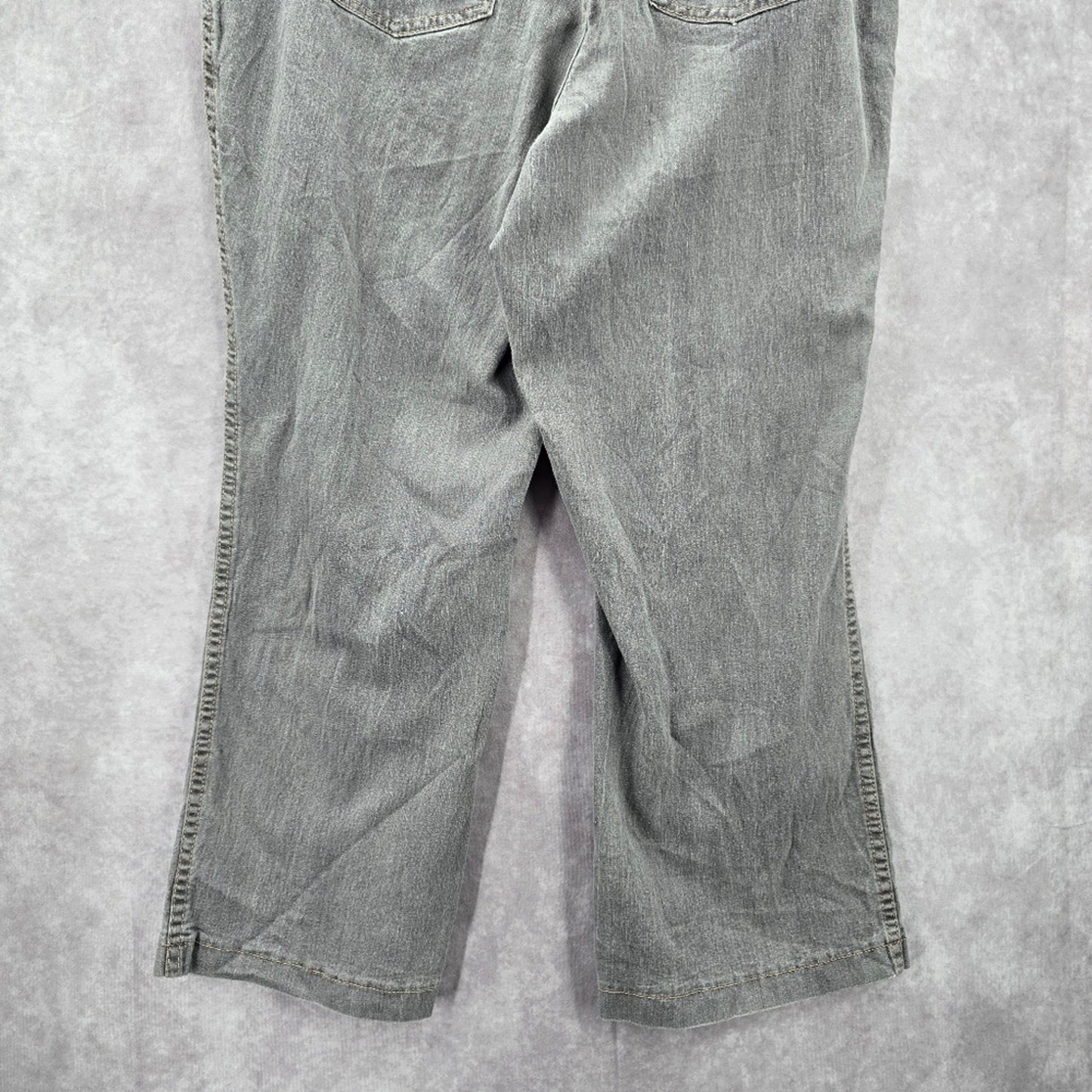 136. Just My Size Gray Elastic Jeans Boot Leg Denim Pants Plus 3X 22W/24W