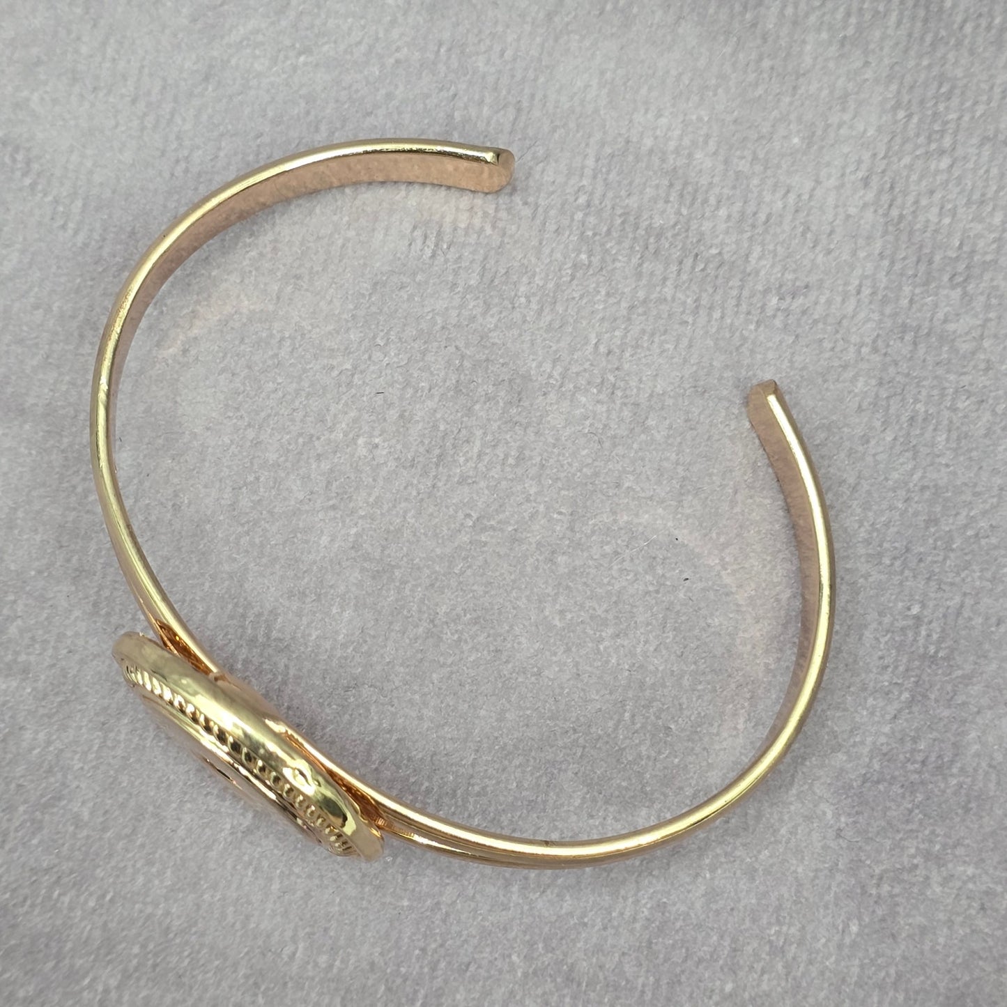 Gold Circle Cuff Adjustable Bracelet Boho Retro Fashion Jewelry