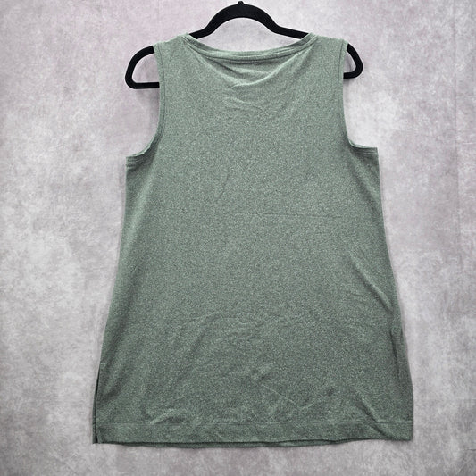 New Directions Studio Gray Sleeveless Muscle Tshirt Activewear Top Shirt Medium