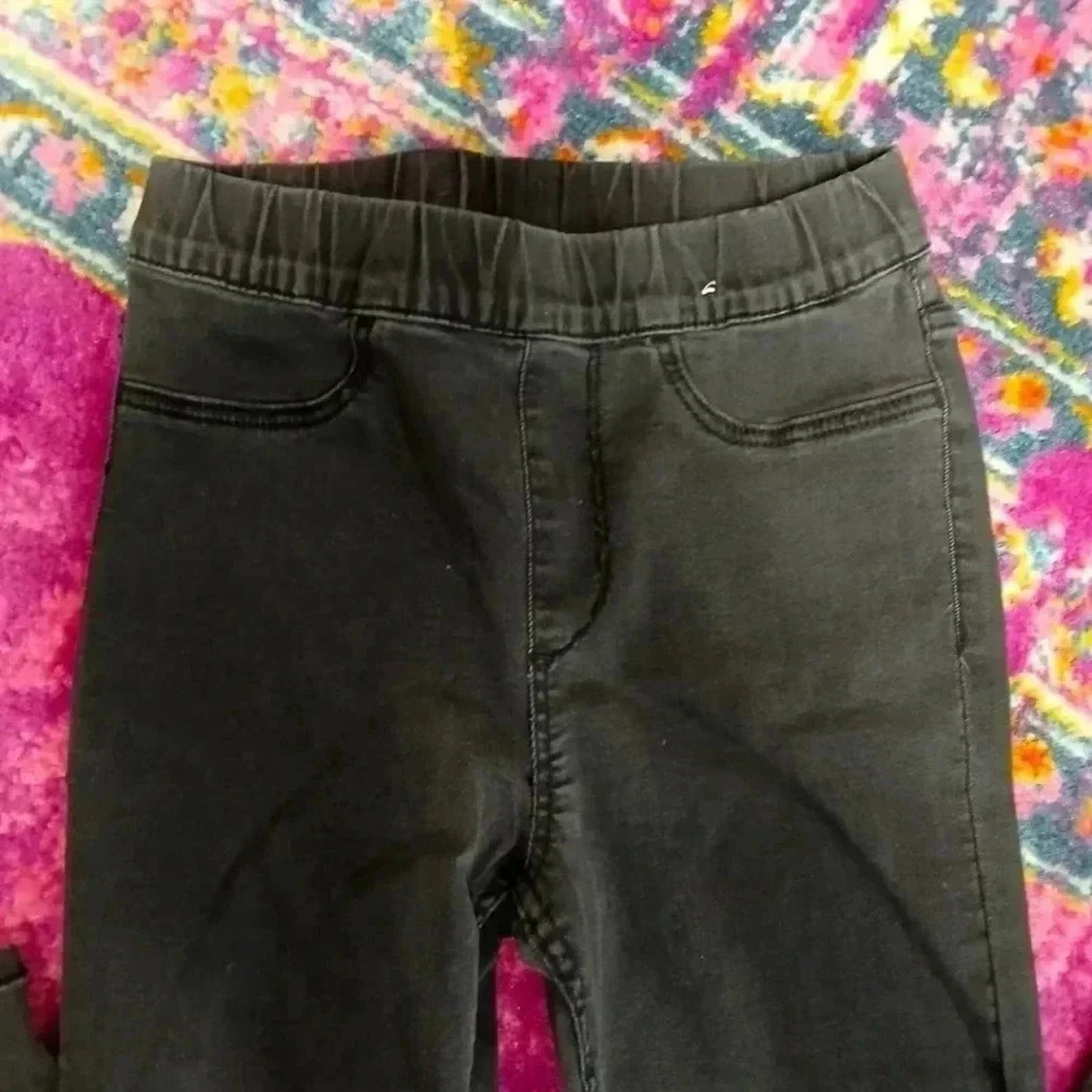 H&M Black Jeggings Skinny Jeans Toddler Girls Size 8