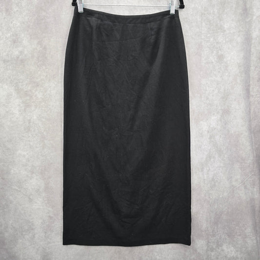 NYCC Black Pencil Midi Executive Slit Rave Costume Skirt Plus 14