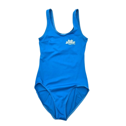 Dance Studio Leotard Blue Ballet Youth Girls Ballerina Bodysuit One Piece Medium