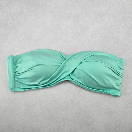 Mossimo Green Crisscross Strapless Bandeau Bikini Bralette Swim Top S Small