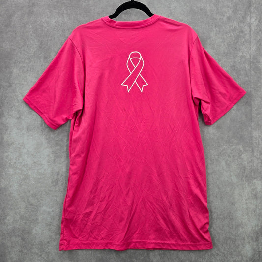 Champro Pink Short Sleeve Ribbon Adult Tshirt Tee Large