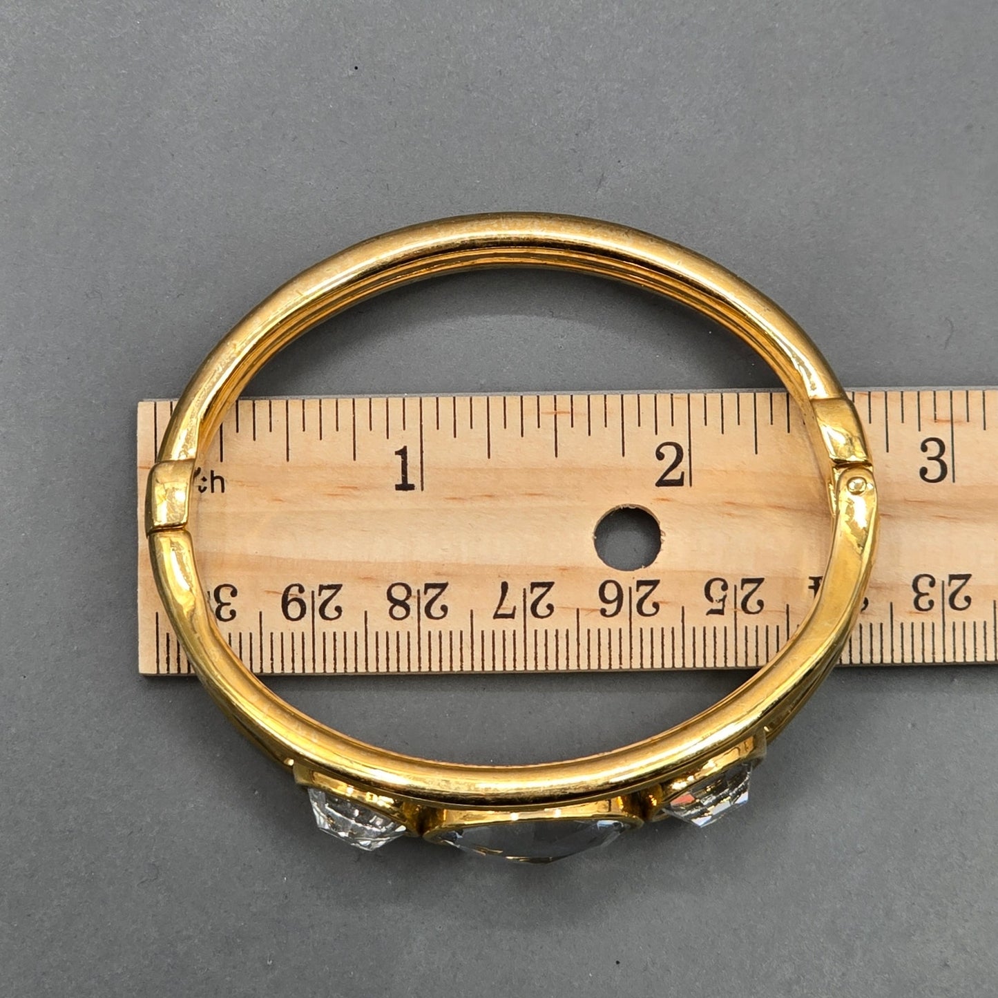 Zara Gold Gems Cuff Metal Bangle Vintage Bracelet Fashion Jewelry NWOT JB4-22