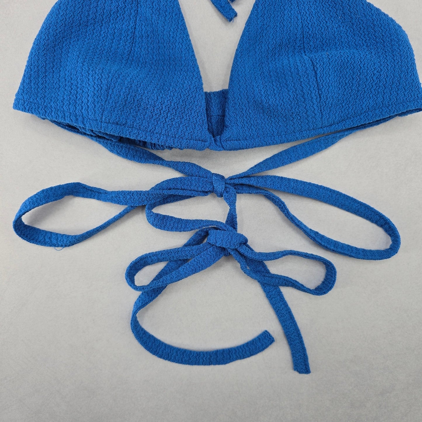 Blue Triangle Sports Active Tie Halter Beach Bikini Bralette Swim Top S Small