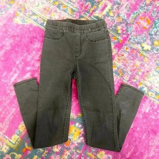 H&M Black Jeggings Skinny Jeans Toddler Girls Size 8