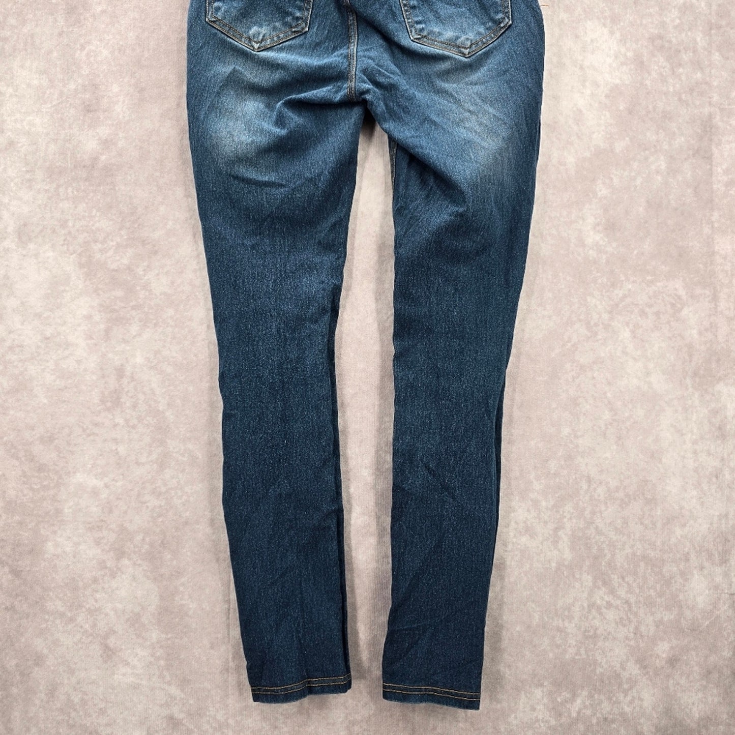 157. Jvini Fashion Blue Pullon Elastic Waist Denim Pants Skinny Jeans Small