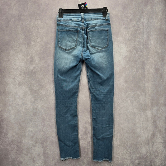 063. S.O.N.G Perfect High Rise Skinny Ankle Grazer Blue Denim Jeans 3/26