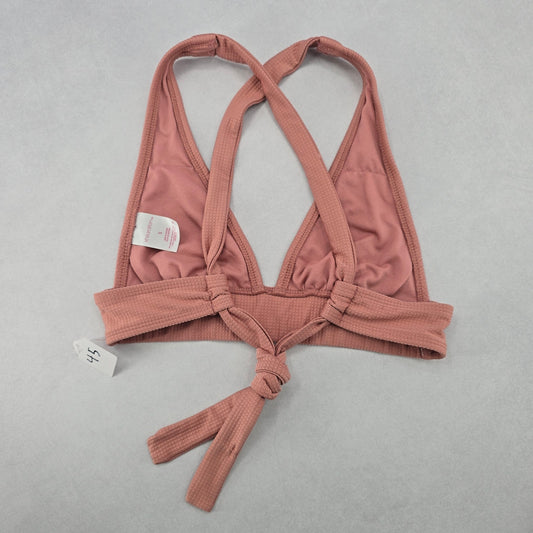 Xhilaration Pink Crisscross Tie Sports Bra Bikini Bralette Swim Top S Small