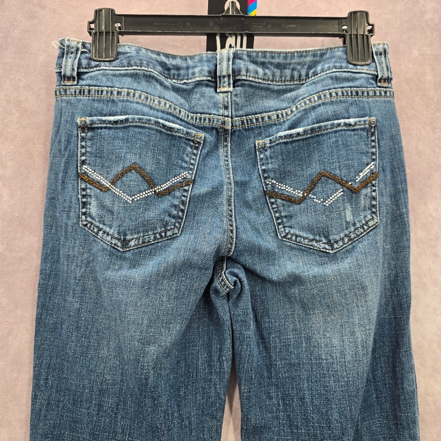 057. Apt 9 Bootcut Modern Fit Blue Straight Flare Denim Pants Jeans 4