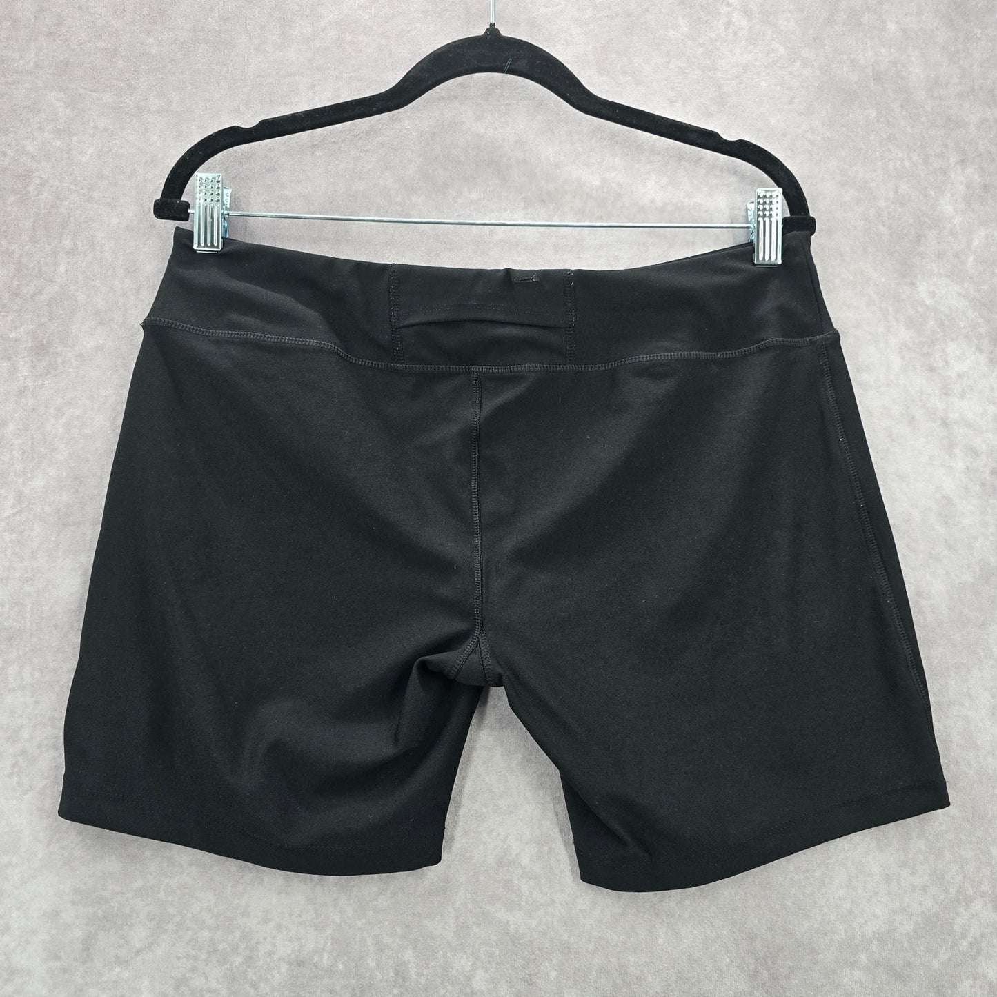 Avia Black Pull On Athletic Stretch Yoga Running Shorts Large