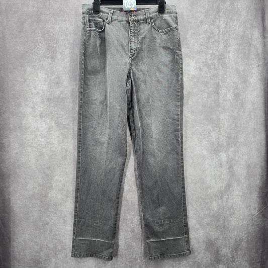 023. Gloria Vanderbilt Gray Amanda Straight Leg Denim Pants Jeans 12