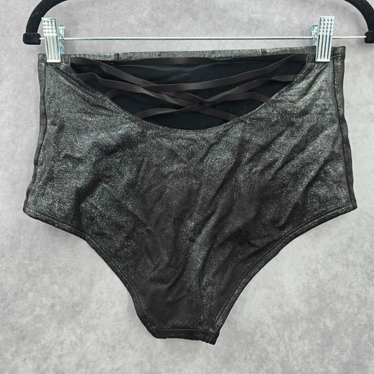 White House Black Market Black Bikini Hi Rise Bottom Swimwear Small