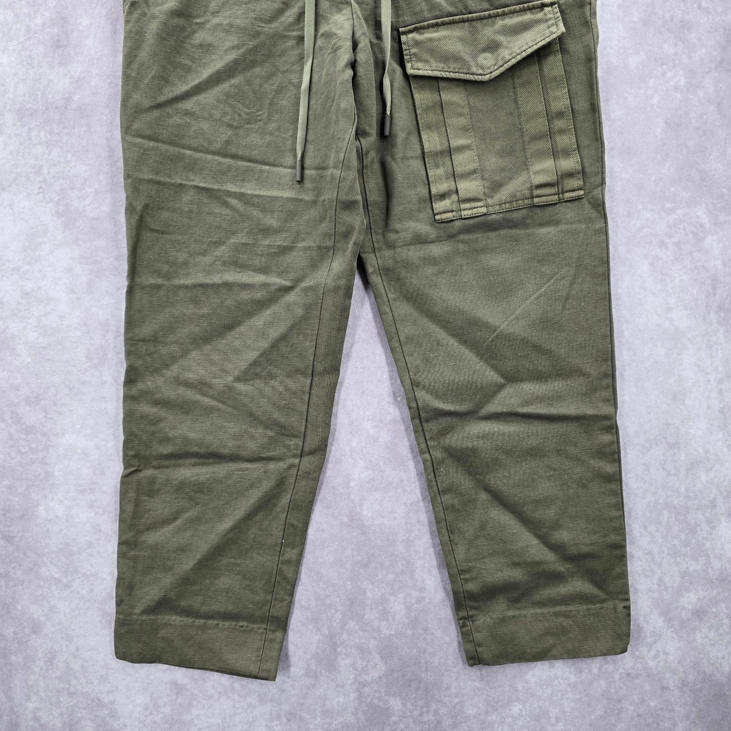 Armani Exchange Green Pullon Cargo Straight Tapered Pants 31