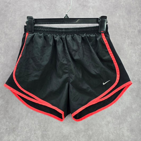 Nike Black Pink Stripe Pull On Athletic Active Running Pants Shorts Small