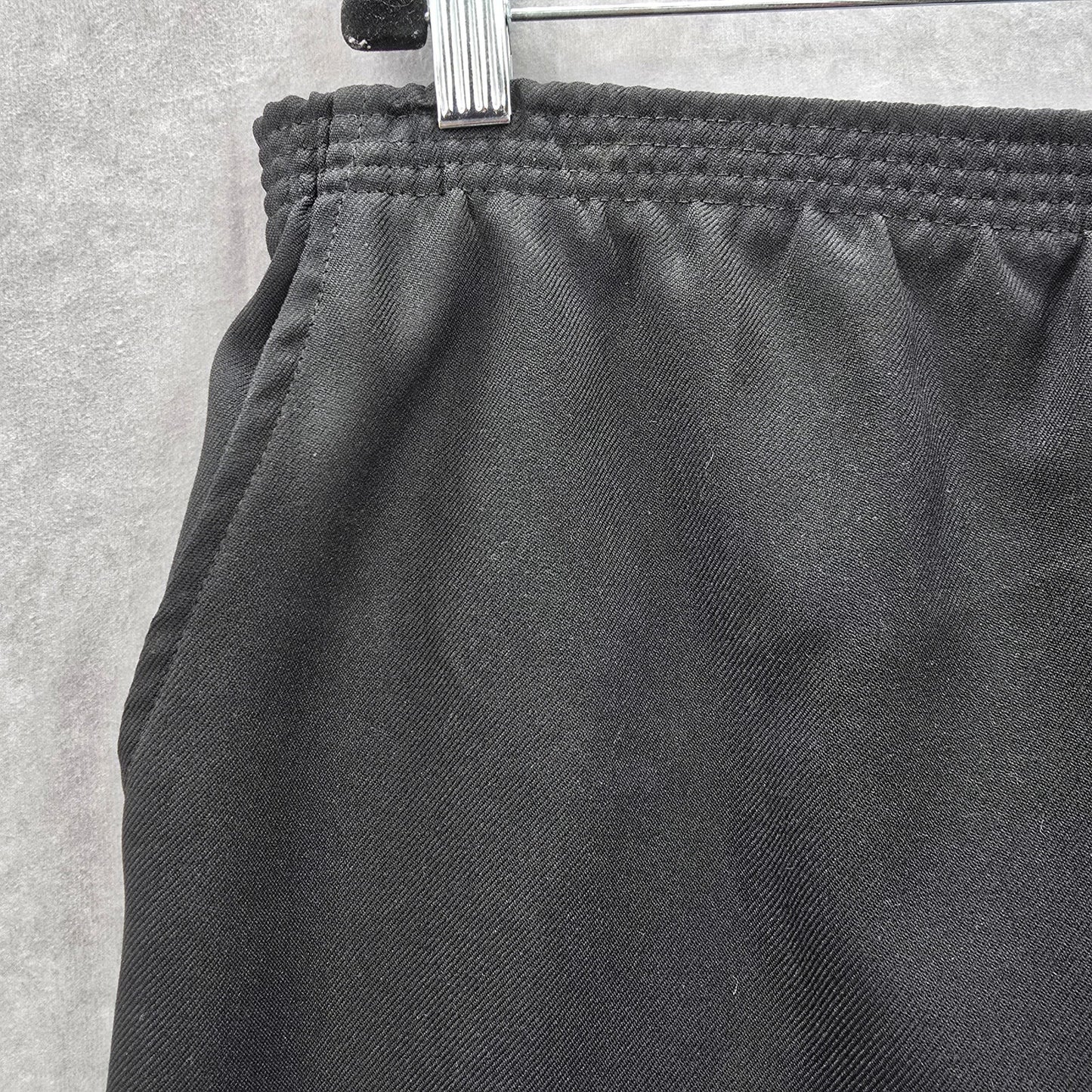 The First Islander Black Pleat Knee Length Pocket Flare Stretch Skirt Plus 14