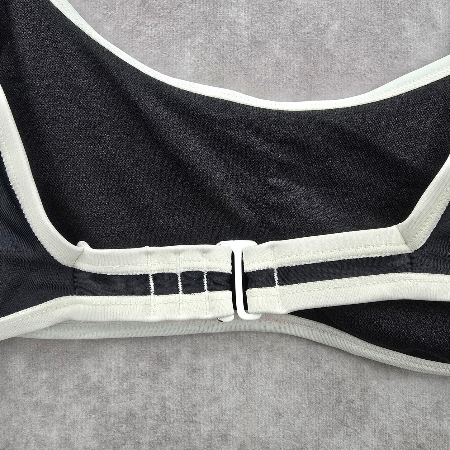 Xhilaration Black White Sports Hook Bikini Top Swimwear Medium
