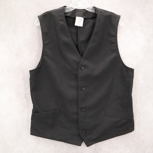 Fashion Seal Black 5 Button Pocket Waistcoat Formal Suit Vest 40R Medium