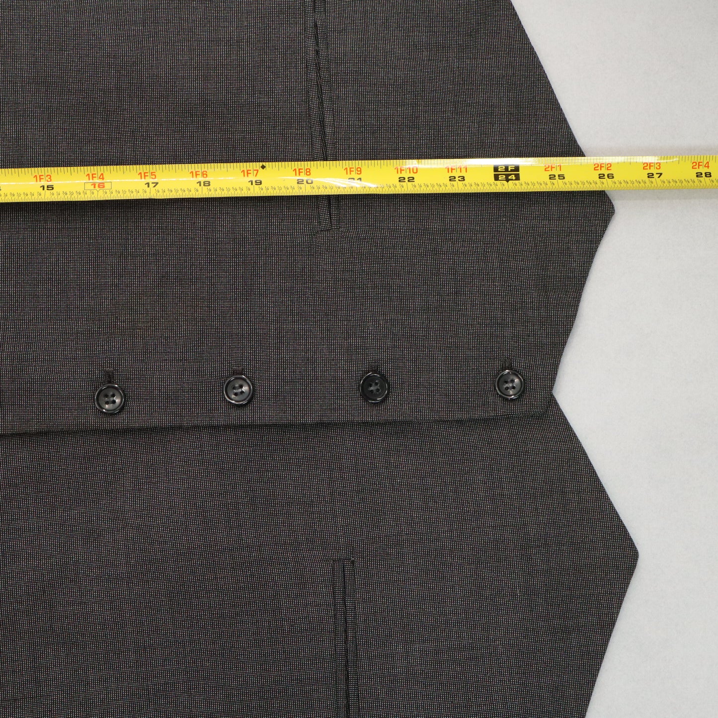 Gray Plaid 5 Button Point Bottom Waistcoat Formal Tuxedo Suit Vest Extra Large