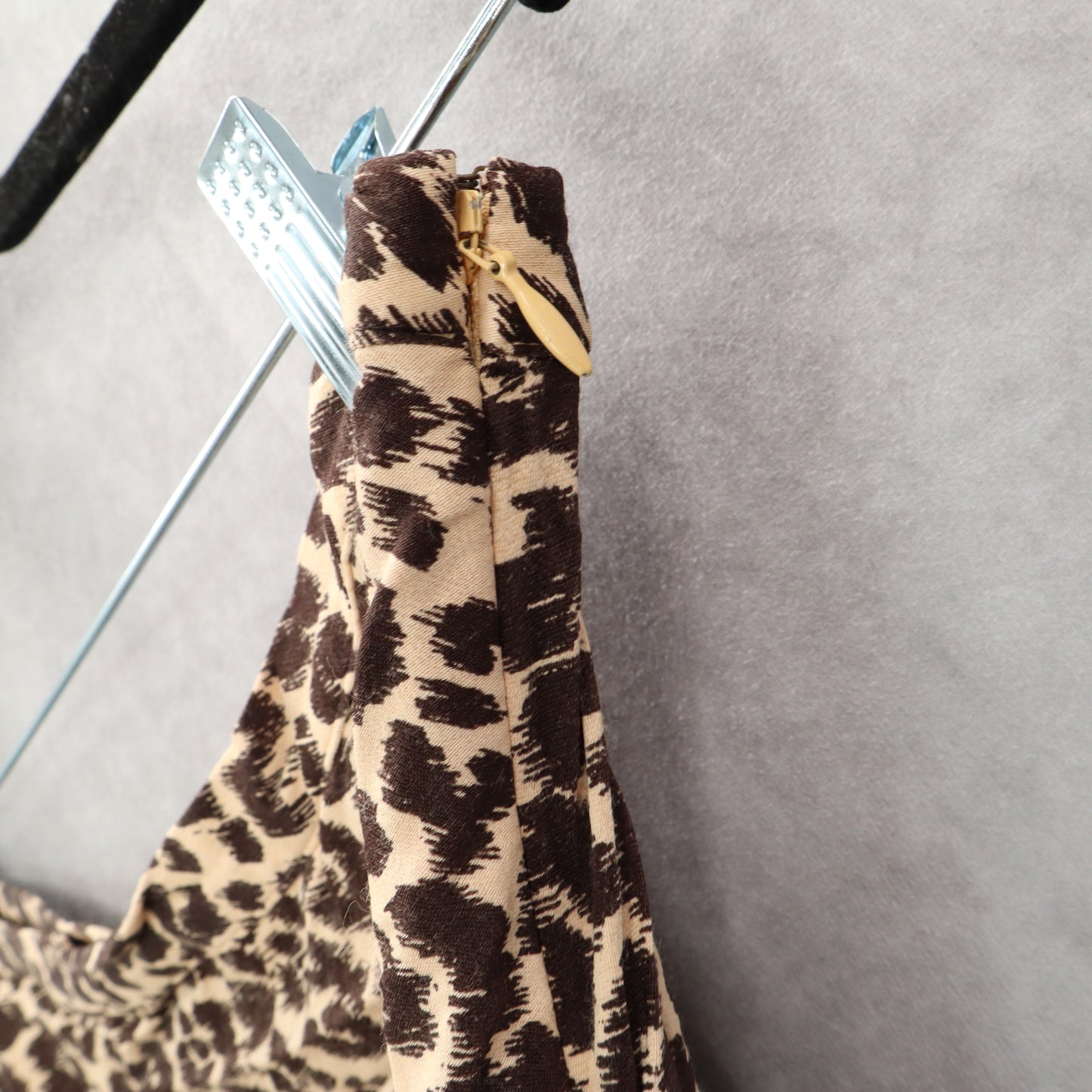 By Anthropologie Animal Print Leopard Flare Knee Length Midi Skirt Plus 14