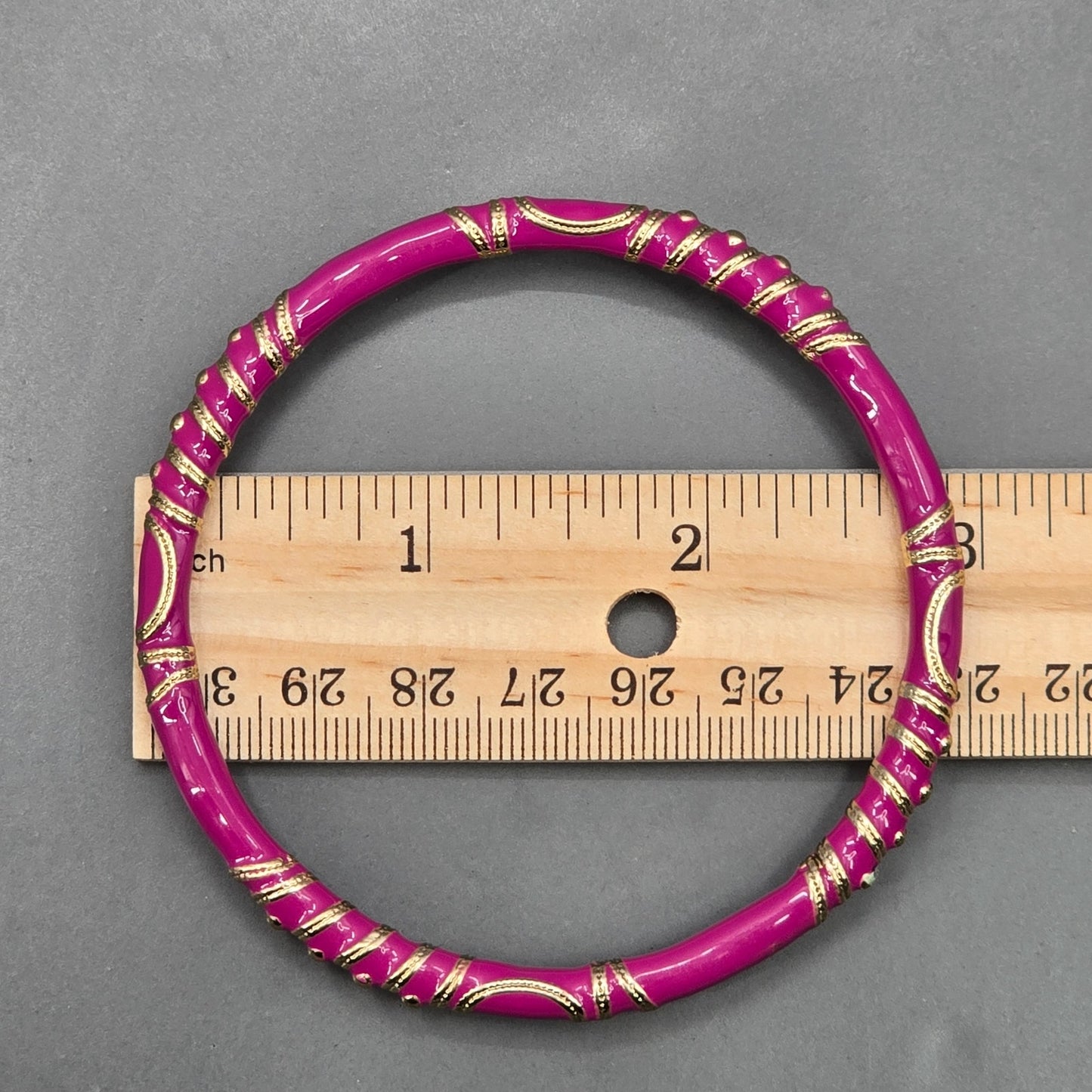 Zara Purple Gold Solid Single Metal Bracelet Costume Fashion Jewelry NWOT JB4-8