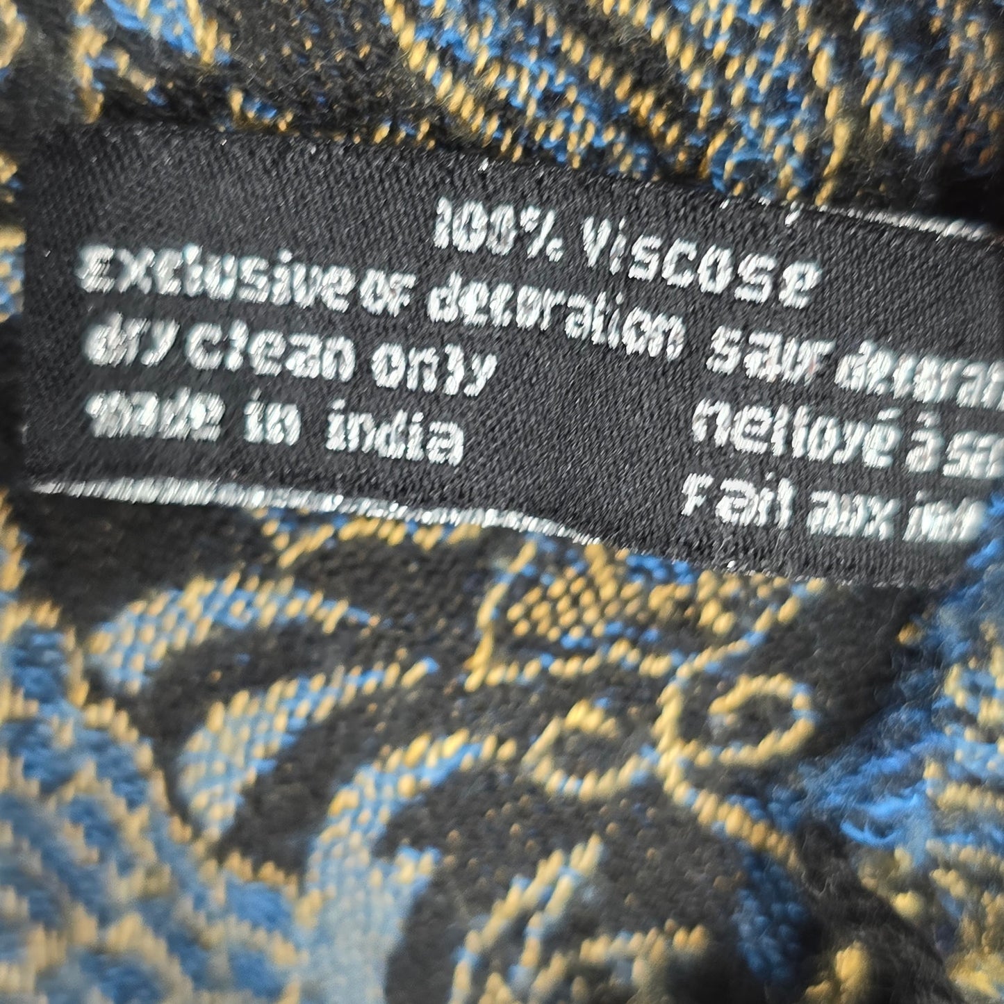 SJ Collection Blue Floral Pashmina Fringe Floral Long Shawl Scarves Wrap Scarf