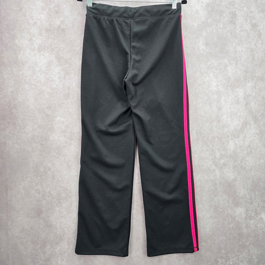 Kim Rogers Petite Black Pink Stripe Trouser Jogger Active Pants Bottoms PS Small