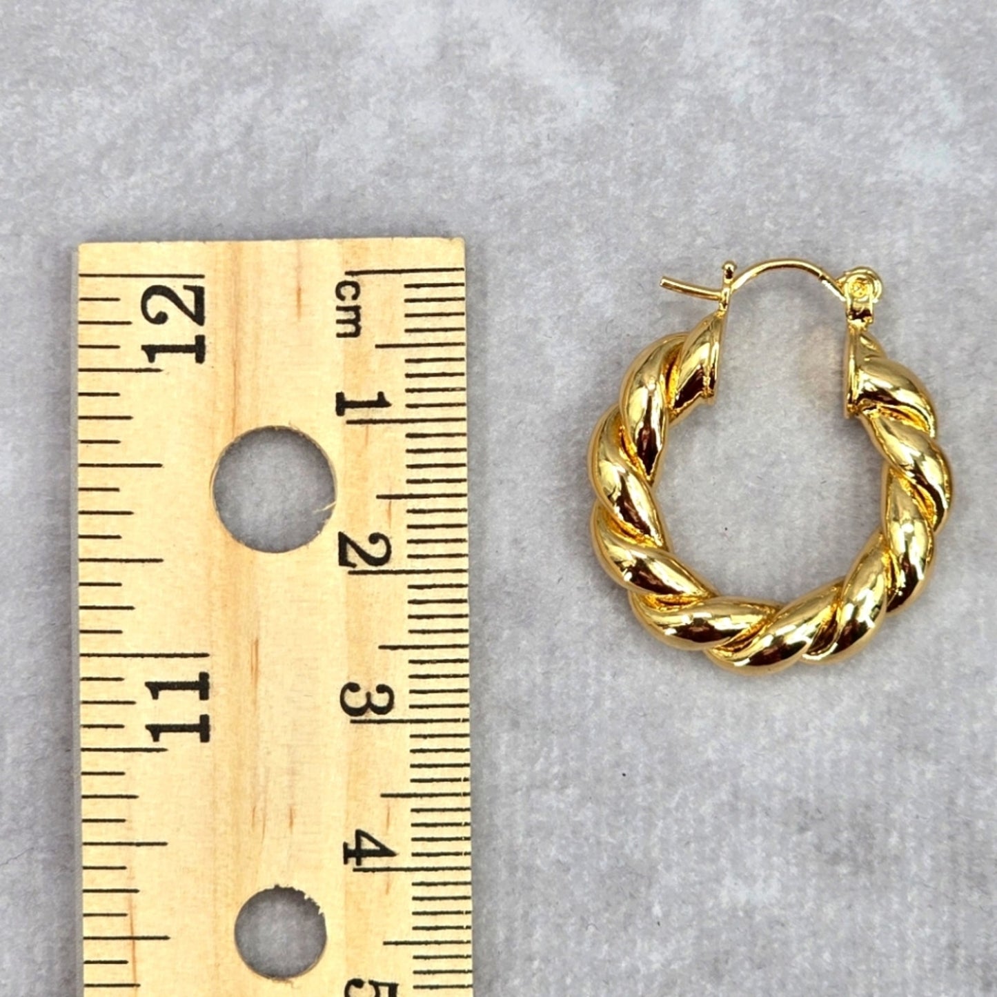 Zara Gold Thick Spiral Hoop Hook Fashion Jewelry Earrings NWT JB2-92
