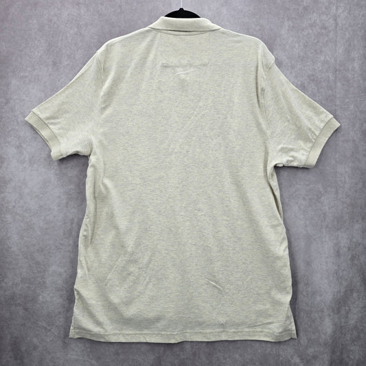 Chaps White Cream Short Sleeve Polo Top Shirt Stretch Shirt Mens Medium